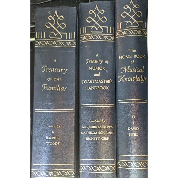 Ralph L. Woods 1942 Book Leatherbound Set A Treasury Of The Familiar Humor & Mor - Picture 3 of 11